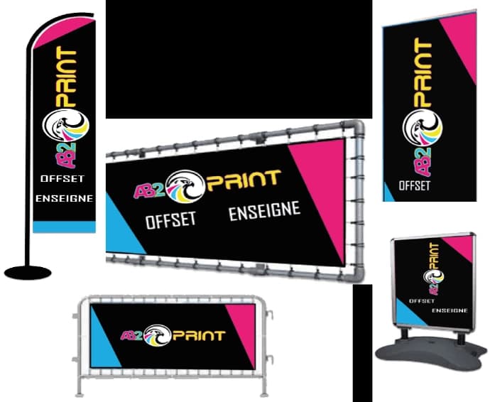 Bâches & supports — réalisation AB2 Print à Bruxelles